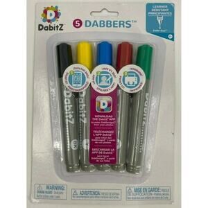 DabitZ Dabbers 5 Colors Black Yellow Blue Red Green NEW in package